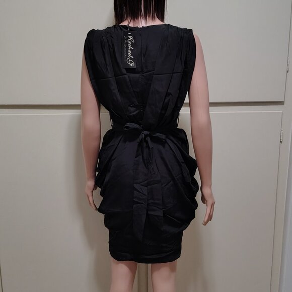 Rachael G. Grecian Style Dress with Slings, High Back, Black, Size 2 and 4 - Picture 5 of 12